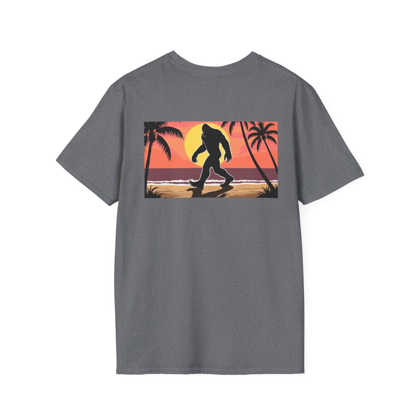 Unisex Softstyle T-Shirt - Retro Bigfoot Skater Design