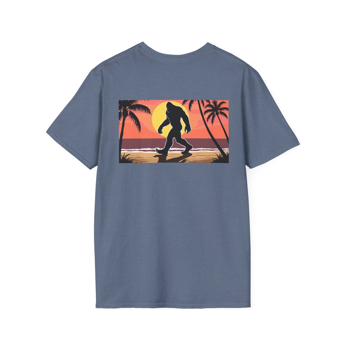 Unisex Softstyle T-Shirt - Retro Bigfoot Skater Design