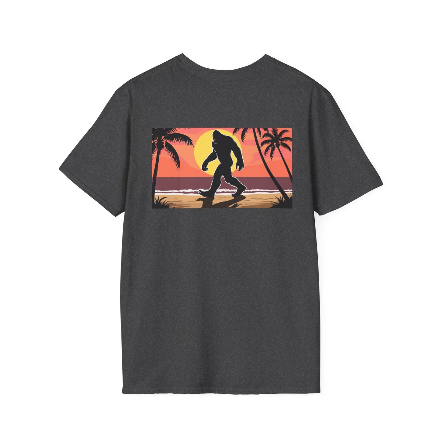 Unisex Softstyle T-Shirt - Retro Bigfoot Skater Design