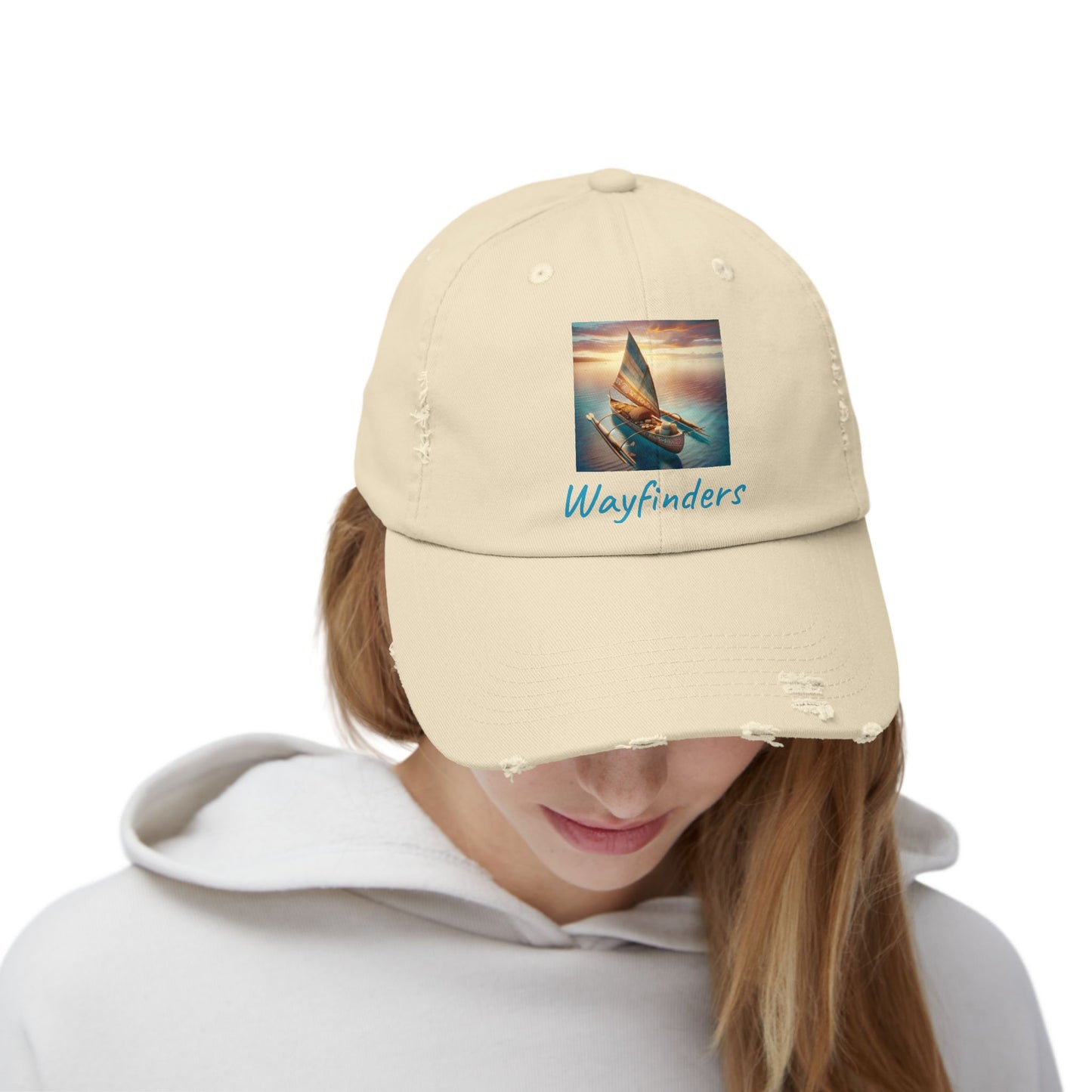 Wayfinders Unisex Distressed Cap - Perfect for Adventure Lovers
