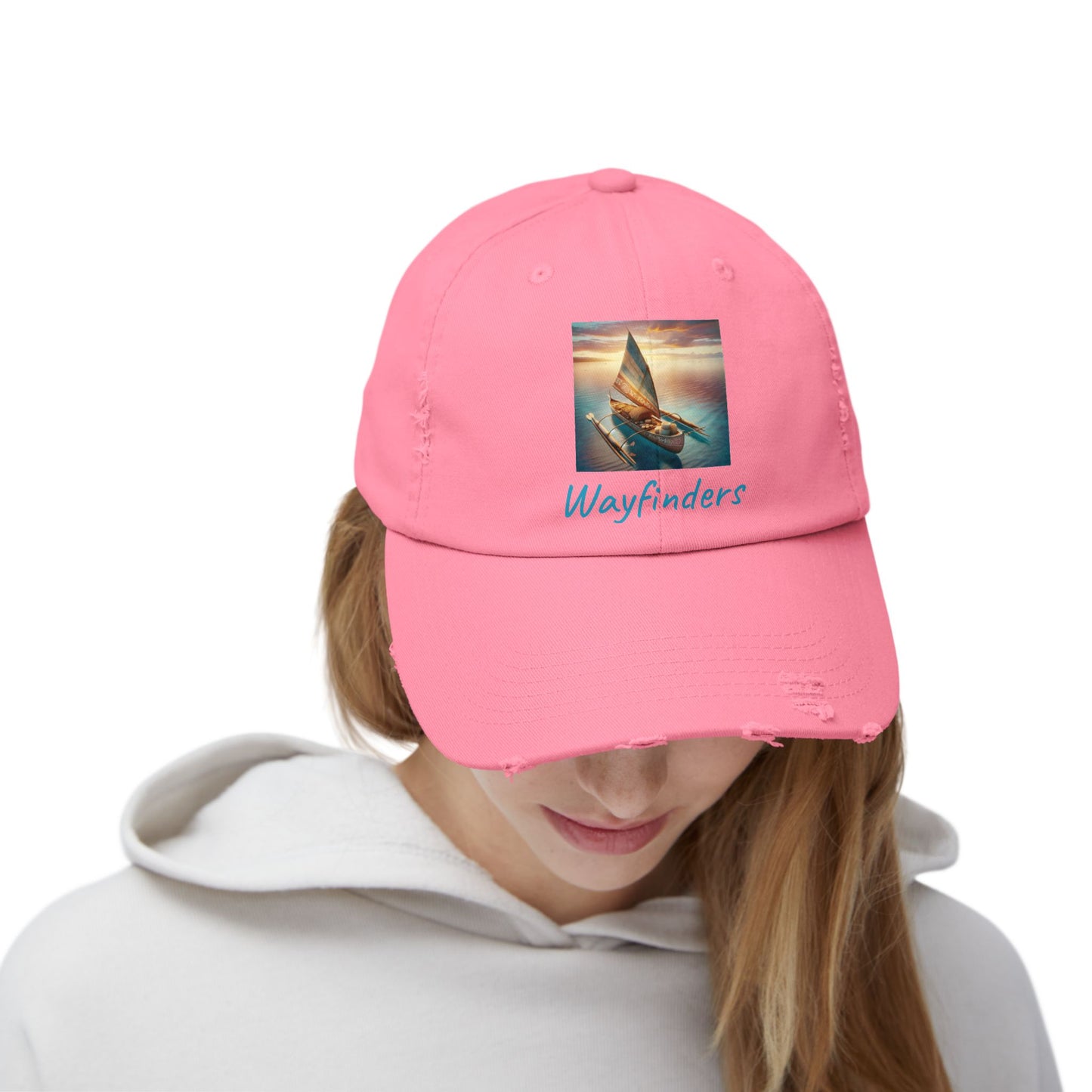 Wayfinders Unisex Distressed Cap - Perfect for Adventure Lovers