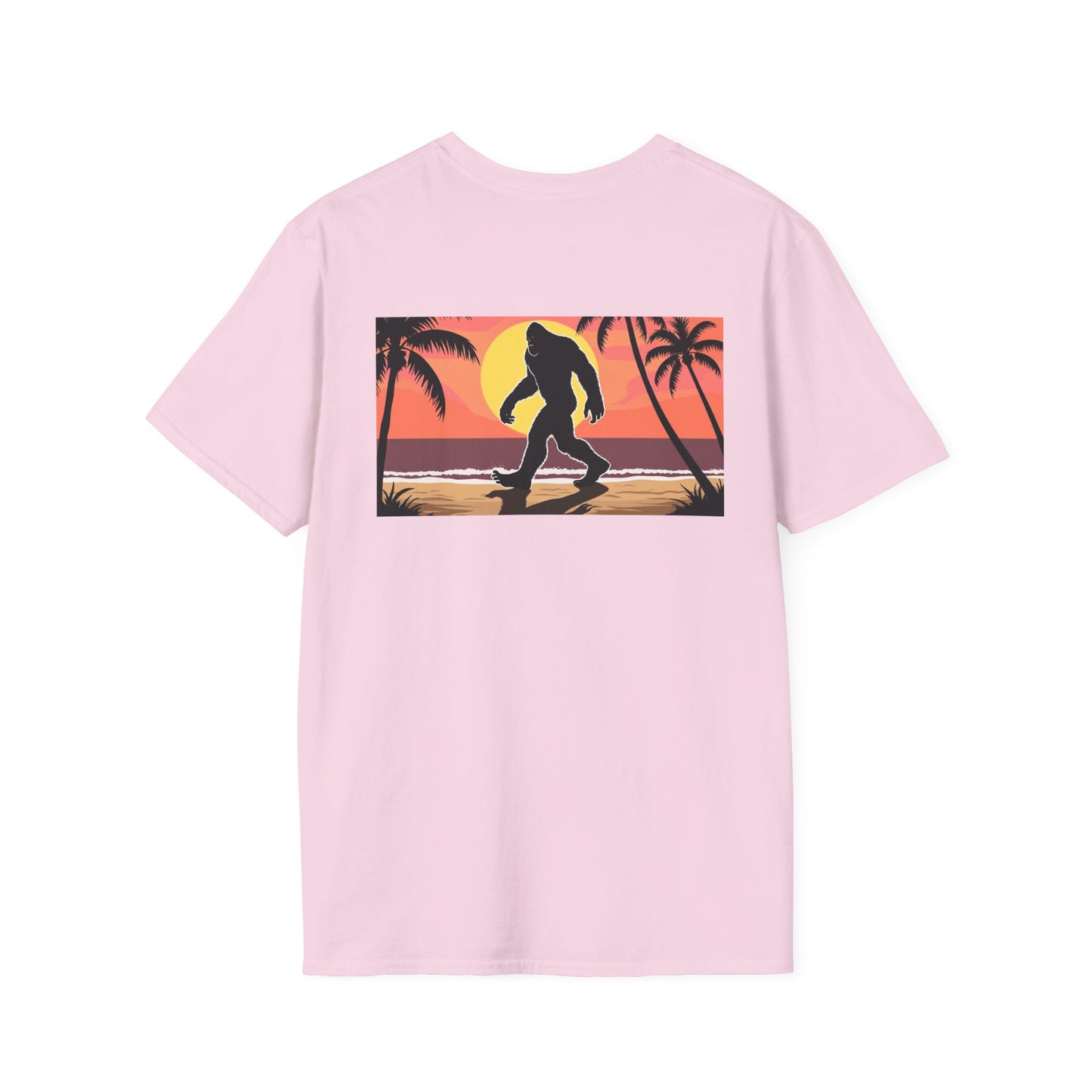 Unisex Softstyle T-Shirt - Retro Bigfoot Skater Design