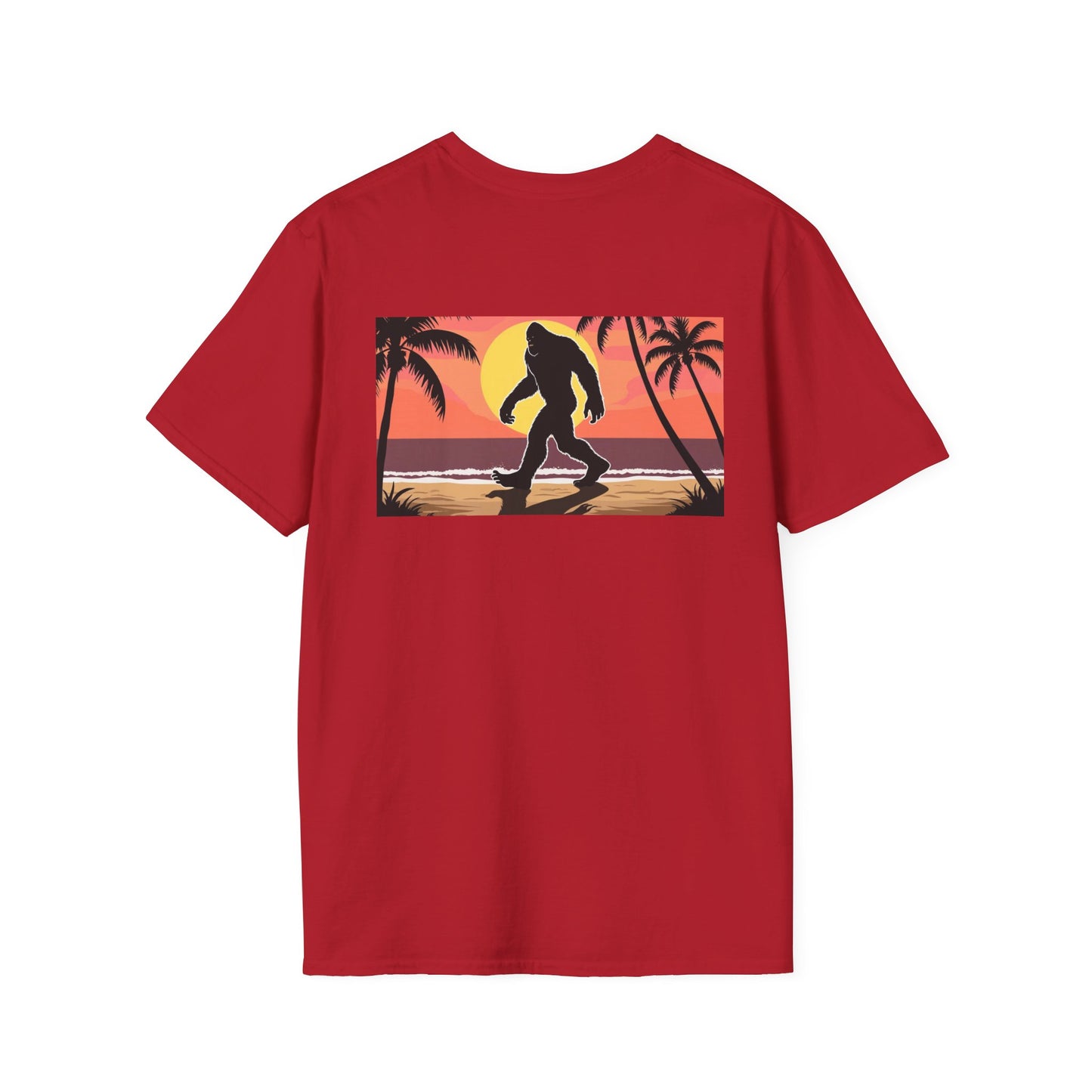Unisex Softstyle T-Shirt - Retro Bigfoot Skater Design