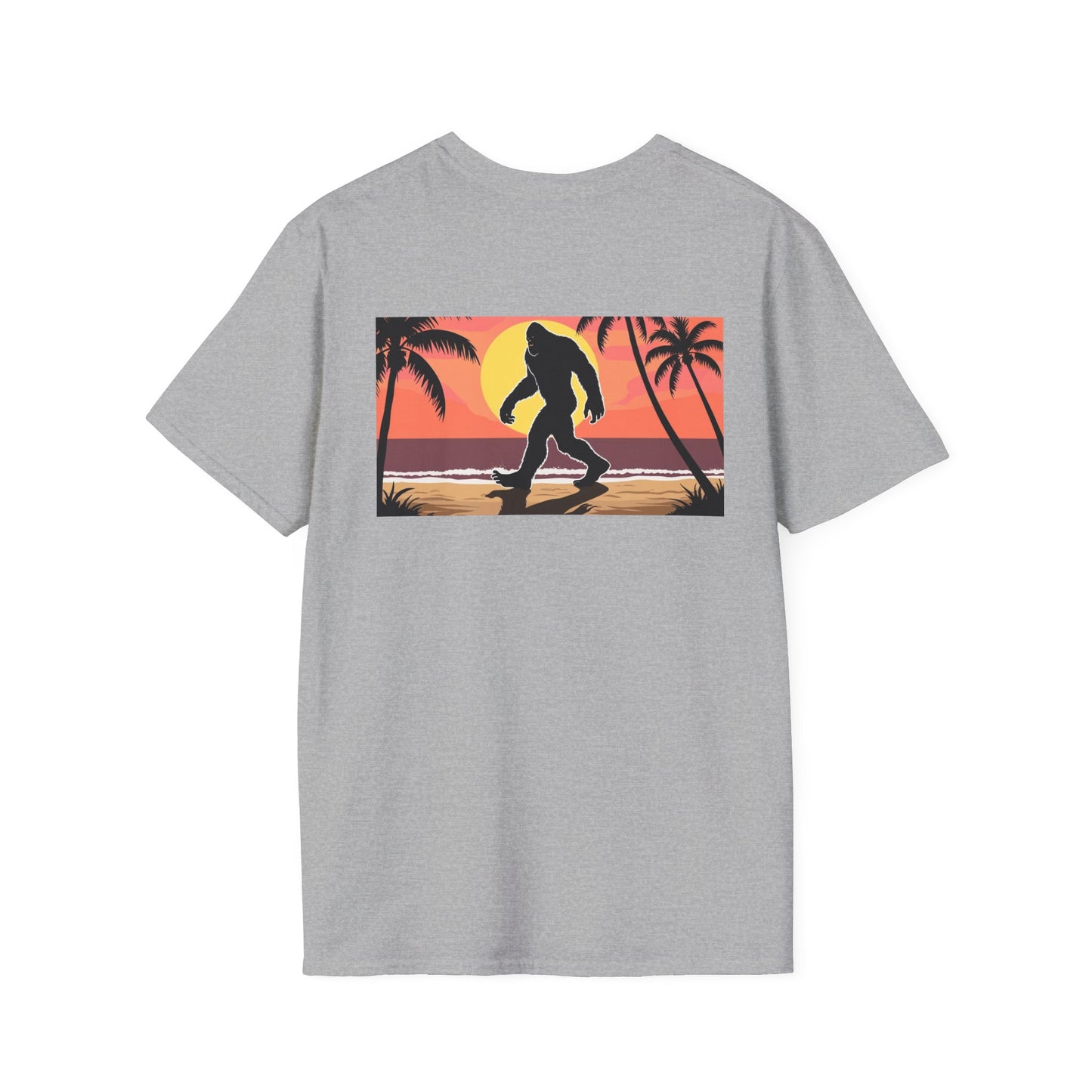 Unisex Softstyle T-Shirt - Retro Bigfoot Skater Design