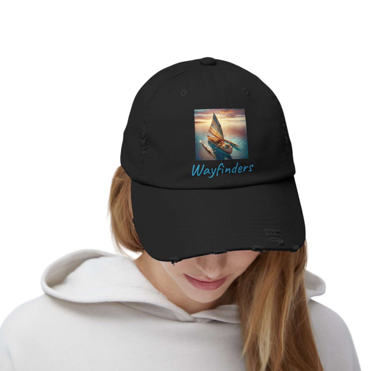 Wayfinders Unisex Distressed Cap - Perfect for Adventure Lovers
