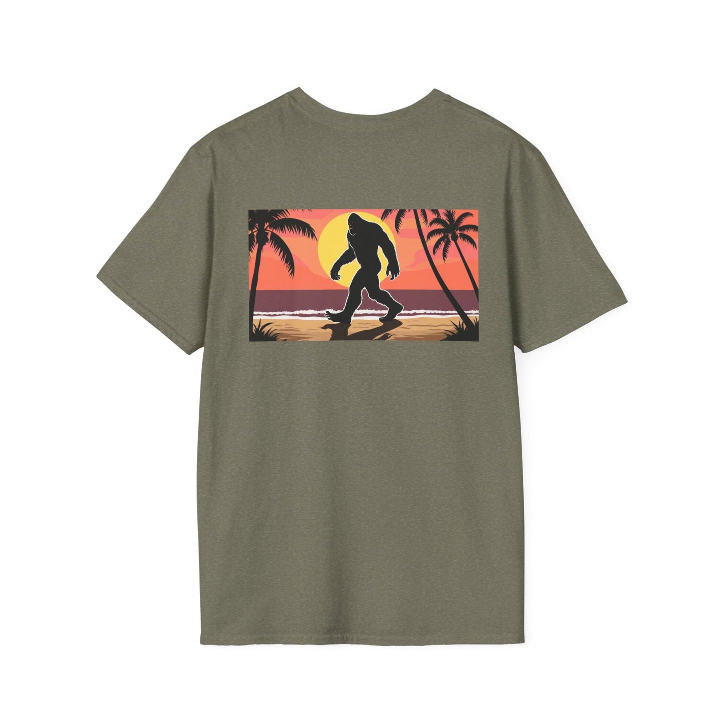 Unisex Softstyle T-Shirt - Retro Bigfoot Skater Design