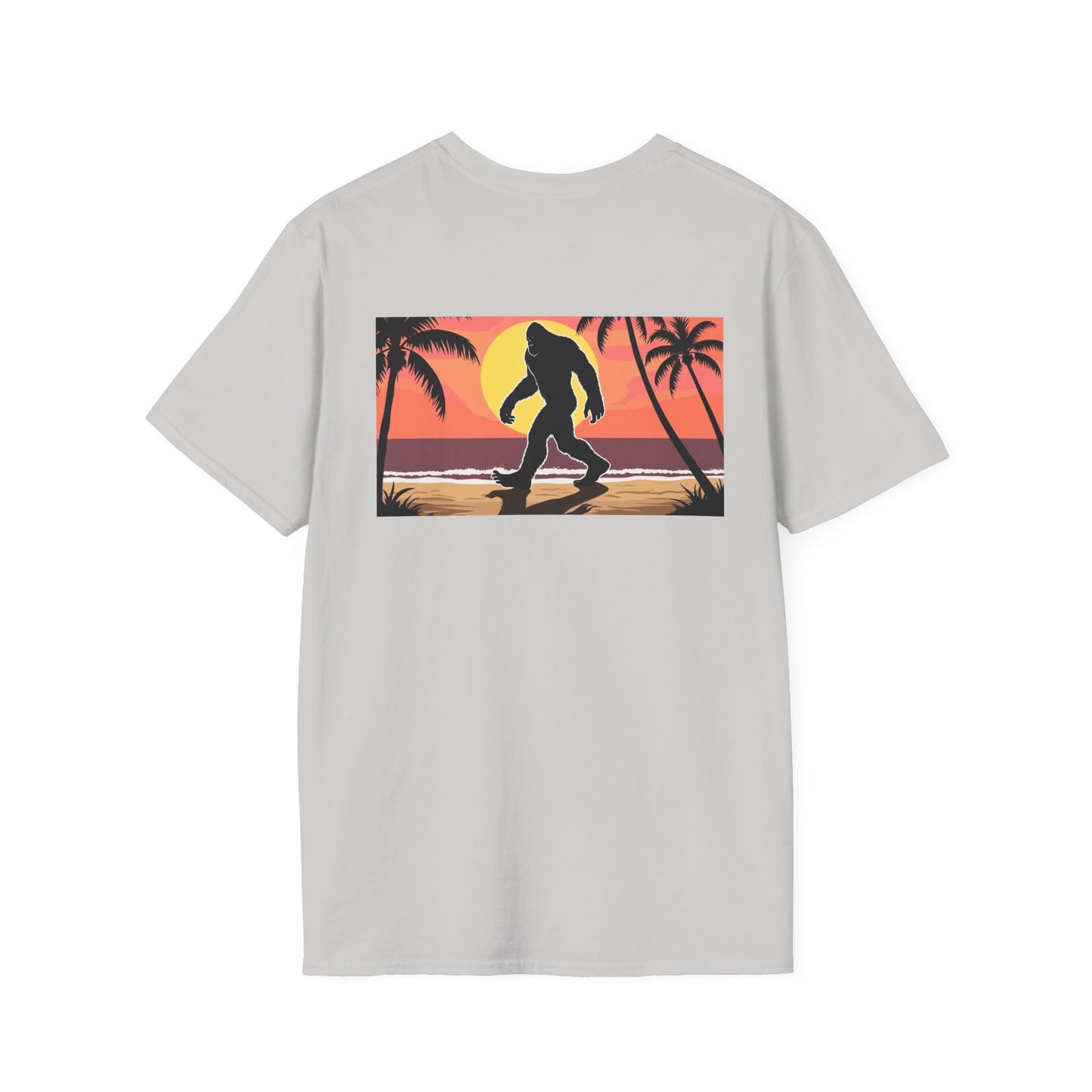 Unisex Softstyle T-Shirt - Retro Bigfoot Skater Design