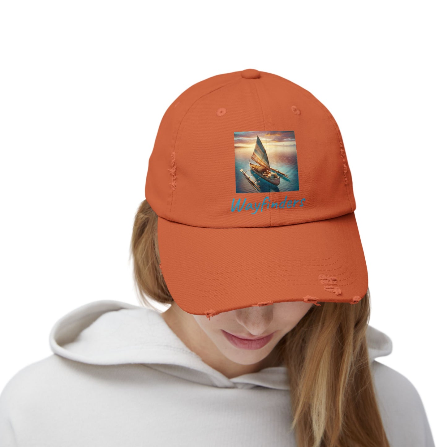 Wayfinders Unisex Distressed Cap - Perfect for Adventure Lovers