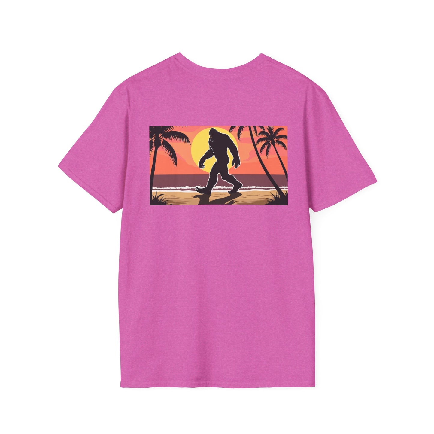 Unisex Softstyle T-Shirt - Retro Bigfoot Skater Design