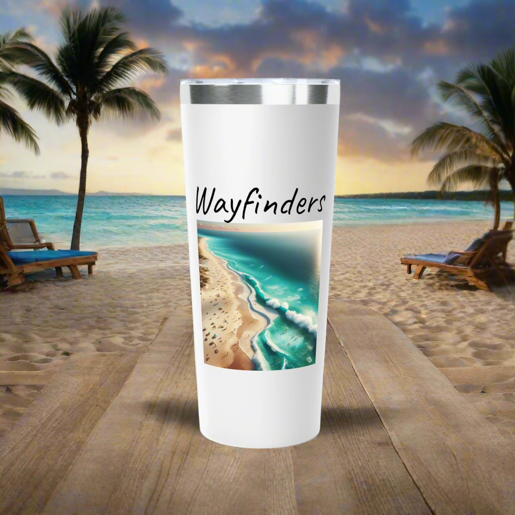 Wayfinders Copper Vacuum Insulated Tumbler - 22oz Travel Mug for Adventure Lovers