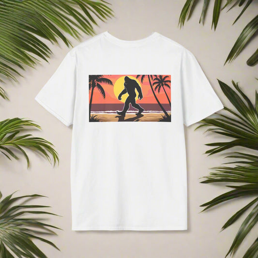 Unisex Softstyle T-Shirt - Retro Bigfoot Skater Design