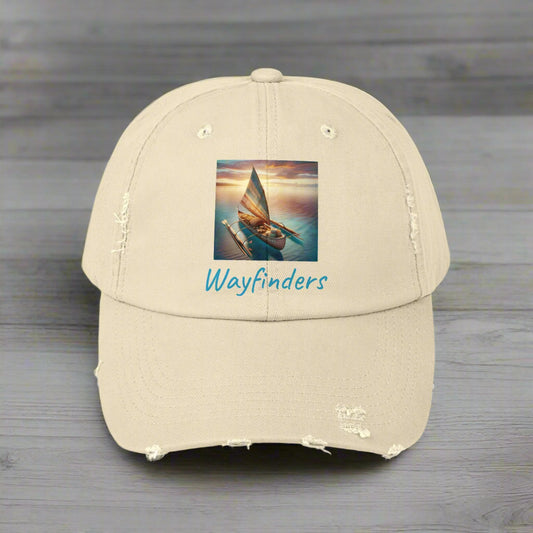 Wayfinders Unisex Distressed Cap - Perfect for Adventure Lovers