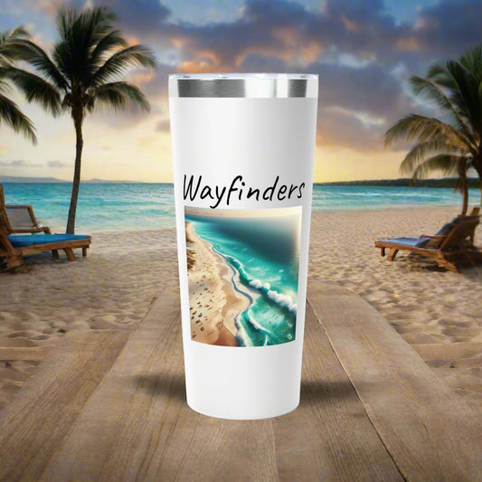 Wayfinders Copper Vacuum Insulated Tumbler - 22oz Travel Mug for Adventure Lovers
